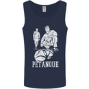 Petanque Players Boules Bowls Mens Vest Tank Top Navy Blue