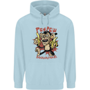Pew Pew Bananafakas Bananas Monkey Crazy Childrens Kids Hoodie Light Blue