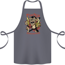 Pew Pew Bananafakas Bananas Monkey Crazy Cotton Apron 100% Organic Steel
