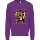 Pew Pew Bananafakas Bananas Monkey Crazy Kids Sweatshirt Jumper Purple