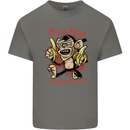 Pew Pew Bananafakas Bananas Monkey Crazy Kids T-Shirt Childrens Charcoal