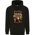 Pew Pew Bananafakas Bananas Monkey Crazy Mens 80% Cotton Hoodie Black