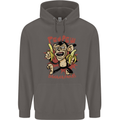 Pew Pew Bananafakas Bananas Monkey Crazy Mens 80% Cotton Hoodie Charcoal