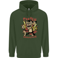 Pew Pew Bananafakas Bananas Monkey Crazy Mens 80% Cotton Hoodie Forest Green
