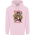 Pew Pew Bananafakas Bananas Monkey Crazy Mens 80% Cotton Hoodie Light Pink