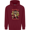 Pew Pew Bananafakas Bananas Monkey Crazy Mens 80% Cotton Hoodie Maroon