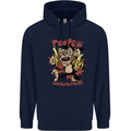 Pew Pew Bananafakas Bananas Monkey Crazy Mens 80% Cotton Hoodie Navy Blue
