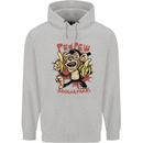 Pew Pew Bananafakas Bananas Monkey Crazy Mens 80% Cotton Hoodie Sports Grey