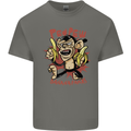 Pew Pew Bananafakas Bananas Monkey Crazy Mens Cotton T-Shirt Tee Top Charcoal