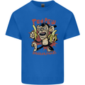 Pew Pew Bananafakas Bananas Monkey Crazy Mens Cotton T-Shirt Tee Top Royal Blue