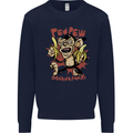 Pew Pew Bananafakas Bananas Monkey Crazy Mens Sweatshirt Jumper Navy Blue