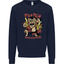 Pew Pew Bananafakas Bananas Monkey Crazy Mens Sweatshirt Jumper Navy Blue