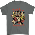 Pew Pew Bananafakas Bananas Monkey Crazy Mens T-Shirt 100% Cotton Charcoal