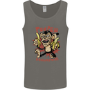 Pew Pew Bananafakas Bananas Monkey Crazy Mens Vest Tank Top Charcoal