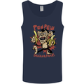Pew Pew Bananafakas Bananas Monkey Crazy Mens Vest Tank Top Navy Blue