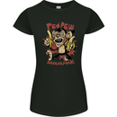 Pew Pew Bananafakas Bananas Monkey Crazy Womens Petite Cut T-Shirt Black