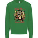 Pew Pew Bananafakas Bananas Monkey Kids Sweatshirt Jumper Irish Green