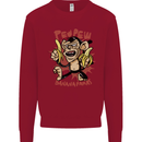 Pew Pew Bananafakas Bananas Monkey Kids Sweatshirt Jumper Red