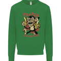 Pew Pew Bananafakas Bananas Monkey Mens Sweatshirt Jumper Irish Green