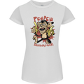 Pew Pew Bananafakas Bananas Monkey Womens Petite Cut T-Shirt White