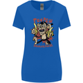 Pew Pew Bananafakas Bananas Monkey Womens Wider Cut T-Shirt Royal Blue