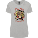 Pew Pew Bananafakas Bananas Monkey Womens Wider Cut T-Shirt Sports Grey