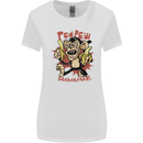 Pew Pew Bananafakas Bananas Monkey Womens Wider Cut T-Shirt White