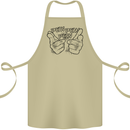 Pew Pew Pew Hands Funny Lightsaber Sci-Fi Cotton Apron 100% Organic Khaki