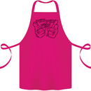 Pew Pew Pew Hands Funny Lightsaber Sci-Fi Cotton Apron 100% Organic Pink