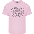 Pew Pew Pew Hands Funny Lightsaber Sci-Fi Kids T-Shirt Childrens Light Pink