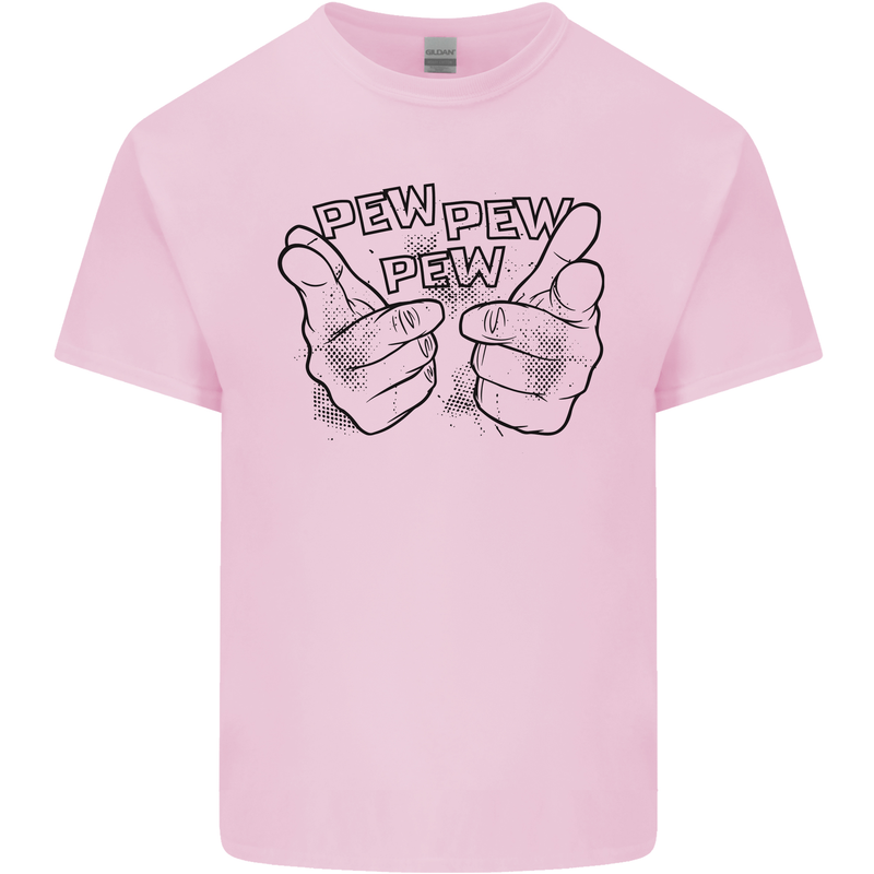Pew Pew Pew Hands Funny Lightsaber Sci-Fi Kids T-Shirt Childrens Light Pink