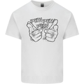 Pew Pew Pew Hands Funny Lightsaber Sci-Fi Kids T-Shirt Childrens White
