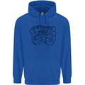 Pew Pew Pew Hands Funny Lightsaber Sci-Fi Mens 80% Cotton Hoodie Royal Blue