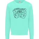 Pew Pew Pew Hands Funny Lightsaber Sci-Fi Mens Sweatshirt Jumper Peppermint