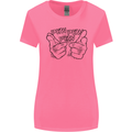 Pew Pew Pew Hands Funny Lightsaber Sci-Fi Womens Wider Cut T-Shirt Azalea