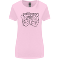 Pew Pew Pew Hands Funny Lightsaber Sci-Fi Womens Wider Cut T-Shirt Light Pink