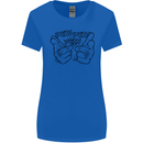 Pew Pew Pew Hands Funny Lightsaber Sci-Fi Womens Wider Cut T-Shirt Royal Blue