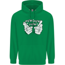 Pew Pew Pew Hands Funny Sci-Fi Lightsaber Childrens Kids Hoodie Irish Green
