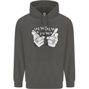 Pew Pew Pew Hands Funny Sci-Fi Lightsaber Childrens Kids Hoodie Storm Grey