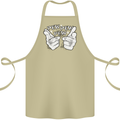 Pew Pew Pew Hands Funny Sci-Fi Lightsaber Cotton Apron 100% Organic Khaki