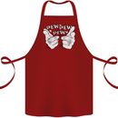 Pew Pew Pew Hands Funny Sci-Fi Lightsaber Cotton Apron 100% Organic Maroon