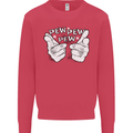Pew Pew Pew Hands Funny Sci-Fi Lightsaber Kids Sweatshirt Jumper Heliconia