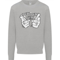 Pew Pew Pew Hands Funny Sci-Fi Lightsaber Kids Sweatshirt Jumper Sports Grey