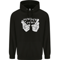 Pew Pew Pew Hands Funny Sci-Fi Lightsaber Mens 80% Cotton Hoodie Black