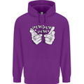 Pew Pew Pew Hands Funny Sci-Fi Lightsaber Mens 80% Cotton Hoodie Purple