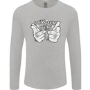 Pew Pew Pew Hands Funny Sci-Fi Lightsaber Mens Long Sleeve T-Shirt Sports Grey
