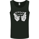 Pew Pew Pew Hands Funny Sci-Fi Lightsaber Mens Vest Tank Top Black