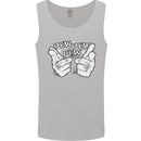 Pew Pew Pew Hands Funny Sci-Fi Lightsaber Mens Vest Tank Top Sports Grey
