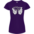 Pew Pew Pew Hands Funny Sci-Fi Lightsaber Womens Petite Cut T-Shirt Purple