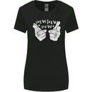 Pew Pew Pew Hands Funny Sci-Fi Lightsaber Womens Wider Cut T-Shirt Black
